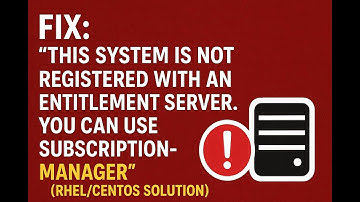 Oplossing: "Dit systeem is niet geregistreerd bij een rechtenserver. U kunt subscription-manager ...