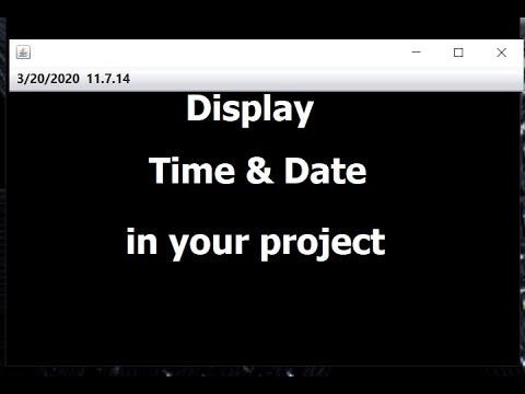 How to Display Current Date and Time in your Project|java|Netbeans ...
