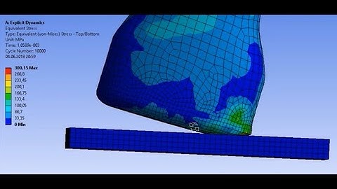 ANSYS Workbench 18.1 Tutorial #12: Bottle Drop - Explicit Dynamics - Impact - Drop Test - FEA