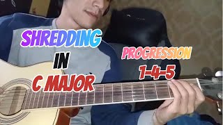 Shredding in C Major Progression 1 4 5