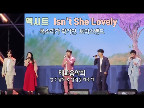 Isn't She Lovely 엑시트 (EXIT) 보이스밴드 아카펠라 그룹 노래 보컬플레이, 목소리 - 2023 성주참외축제 & 생명문화축제 태교음악회