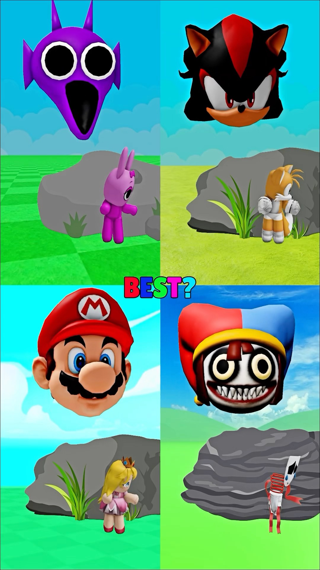 Haunted by Big Head #sprunki #incredibox #digitalcircus #sonic #mario #pomni