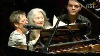 Maria Joao Pires and Martha Argerich : Mozart sonata K.381 in Lugano 2012