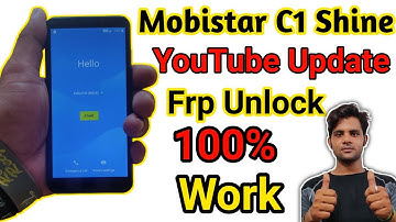 Mobistar C1 Shine Frp Bypass| Mobistar C1 Shane YouTube update Frp Unlock | Mobistar C1, C2, C1 Lite