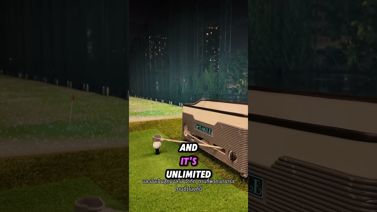 Huge golf driving range right in Bangkok. 2 floors, interactive courses. It’s in Ekkamai, Sukhumvit