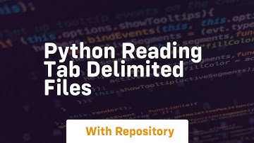 Python reading tab delimited files
