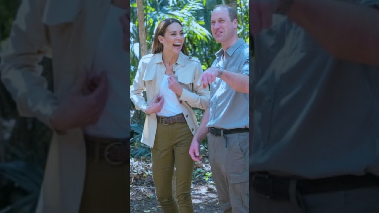 Catherine & William visited ancient Mayan ruins at an archaeological site deep in Belize🇧🇿 in 2022