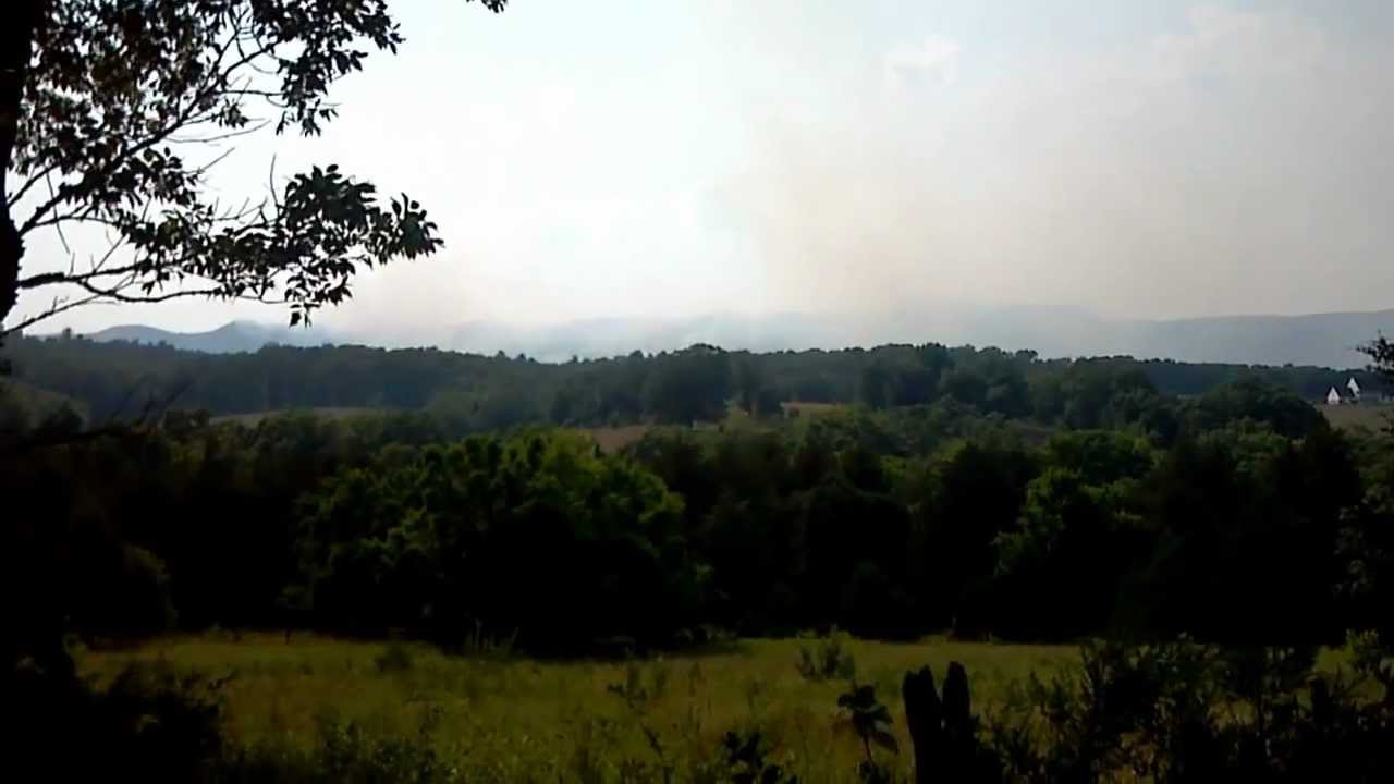 Wild Fire on Massanutten Mountain in the Washington National