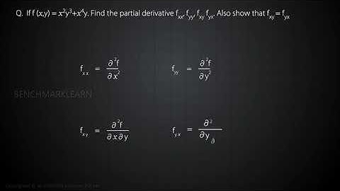Higher order partial derivatives - Problem 1 | Partial differentiation | Calculus