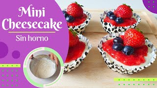 Receta de CHEESECAKE SIN HORNO | Receta con queso crema | Tarta de queso | Cheesecake de fresa