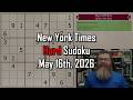 NYT Hard Sudoku Walkthrough May 16 2026