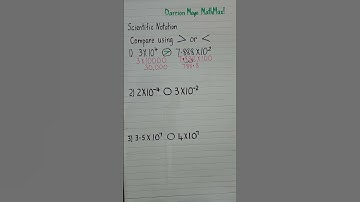 Compare Numbers Written in Scientific Notation #shorts  #maths  #scientificnotation
