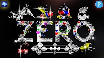 Glass Font Editing In Pixellab Ps Cc | How to Make New Multi Color Glass font | Zarraq Creation