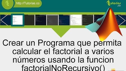 funciones – matLab (funcion factorial a varios numeros)