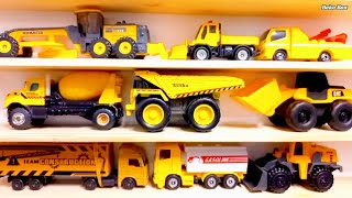 Backhoe, Motor Grader, Snow Plow Truck, Dump Truck, Mixer Truck, Trailer Truck, Wheel Loader, Cars