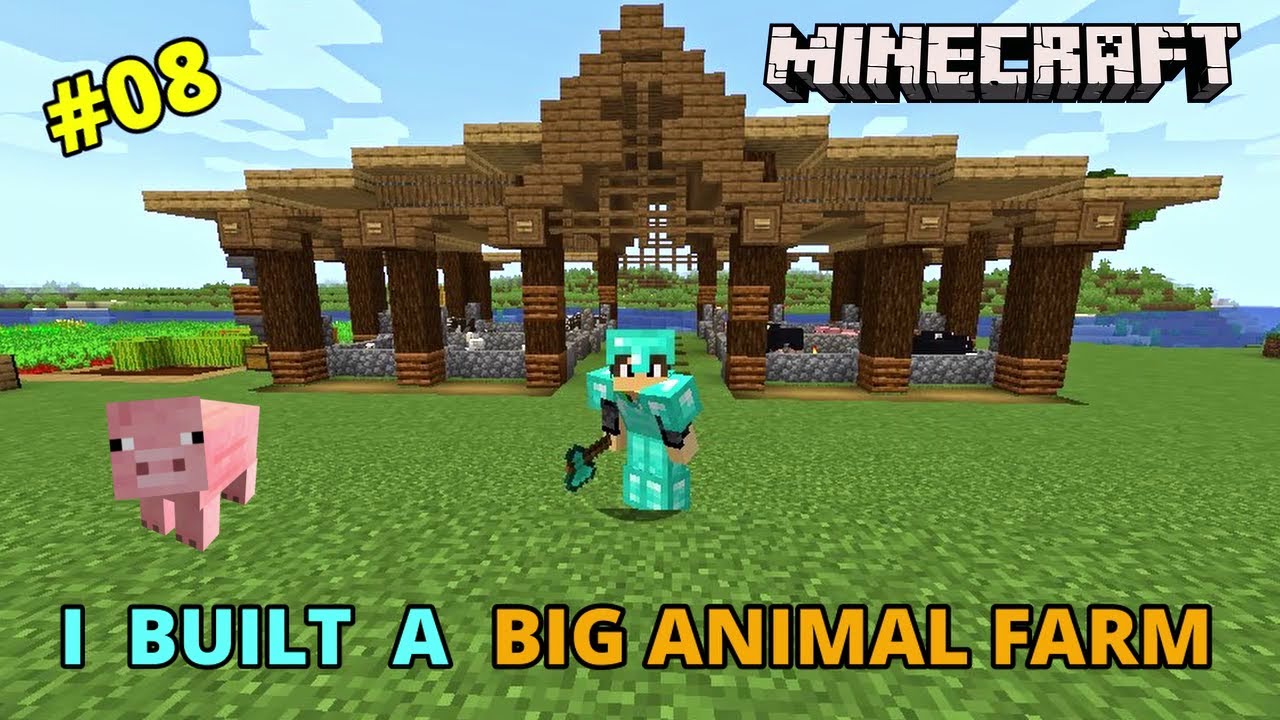 I BUILT A BIG ANIMAL FARM - MINECRAFT SURVIVAL GAMEPLAY IN HINDI ...