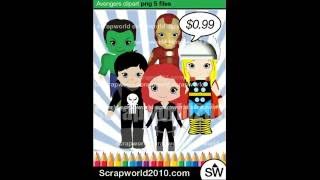avengers superhero clipart