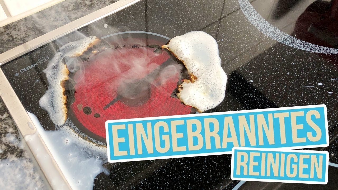 Eingebrannte Herdplatte Mit Backpulver Reinigen Ceranfeld Hausmittel Youtube