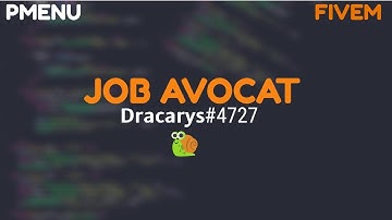 FIVEM | PMENU JOB AVOCAT | 𝗗𝗿𝗮𝗰𝗮𝗿𝘆𝘀#4727