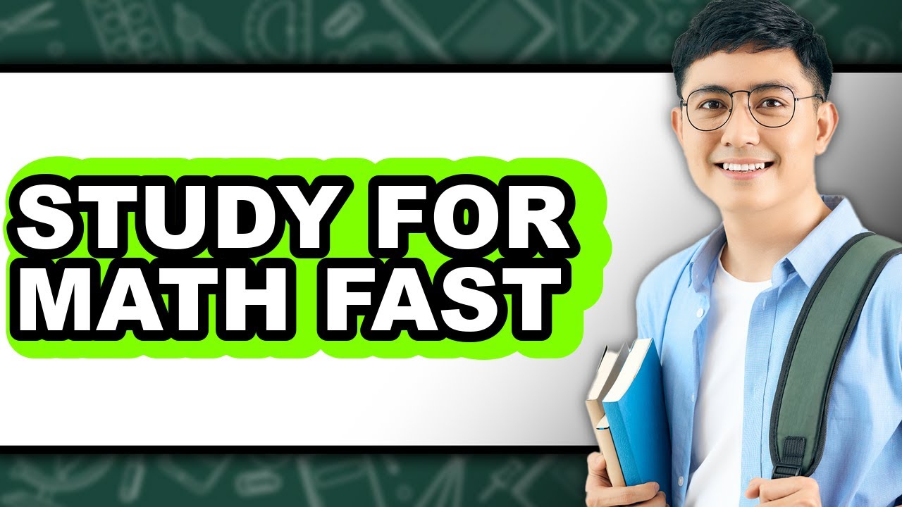 How to Study for Math Fast (Only Way) - YouTube