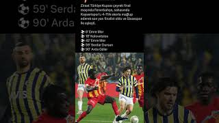 Maç Sonu Ziraat Türkiye Kupası Çeyrek Finallerde Fenerbahçe 4-1 Kayserispor