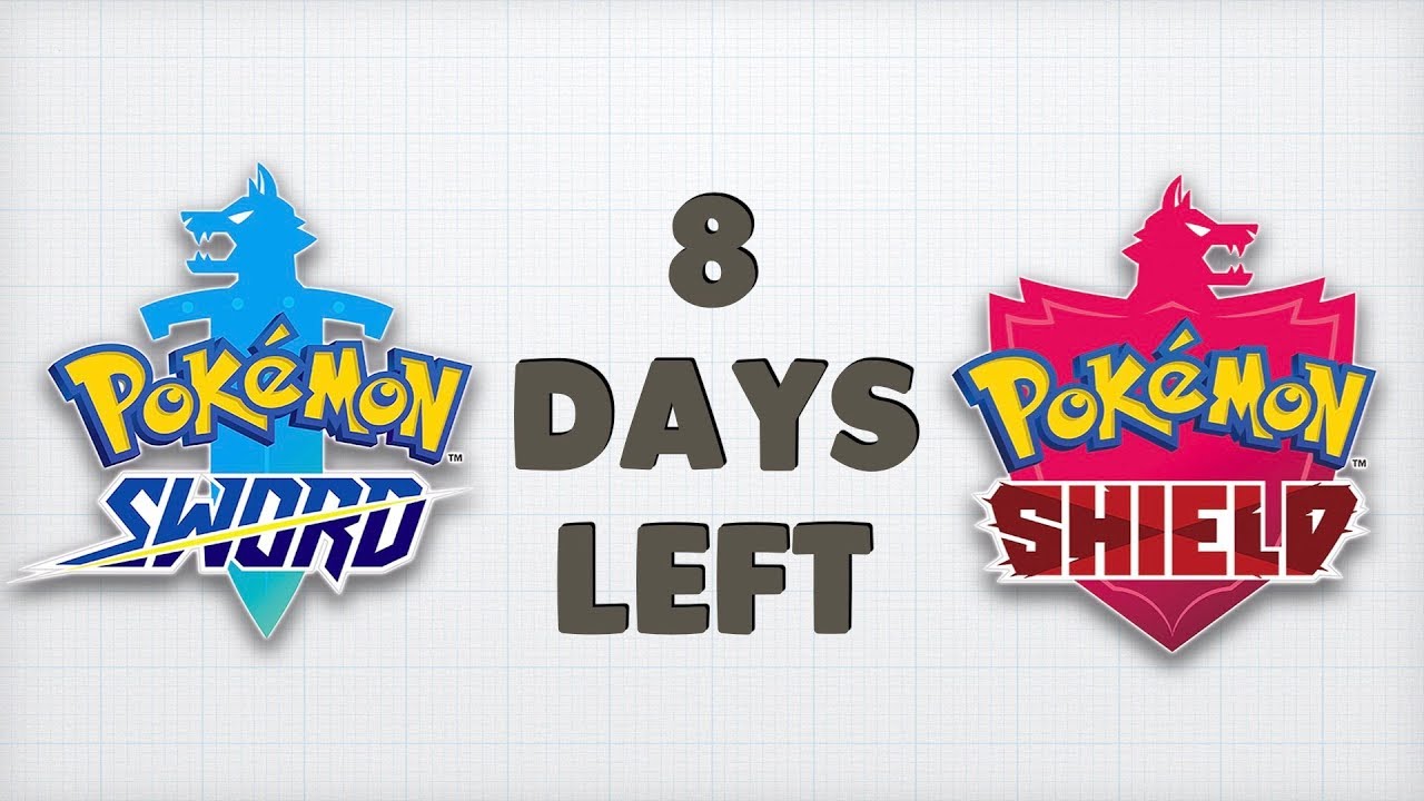 Pokemon Sword And Shield Countdown 8 Days Left