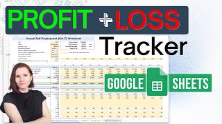 Create a Business Sch C Profit Loss Worksheet in Google Sheets