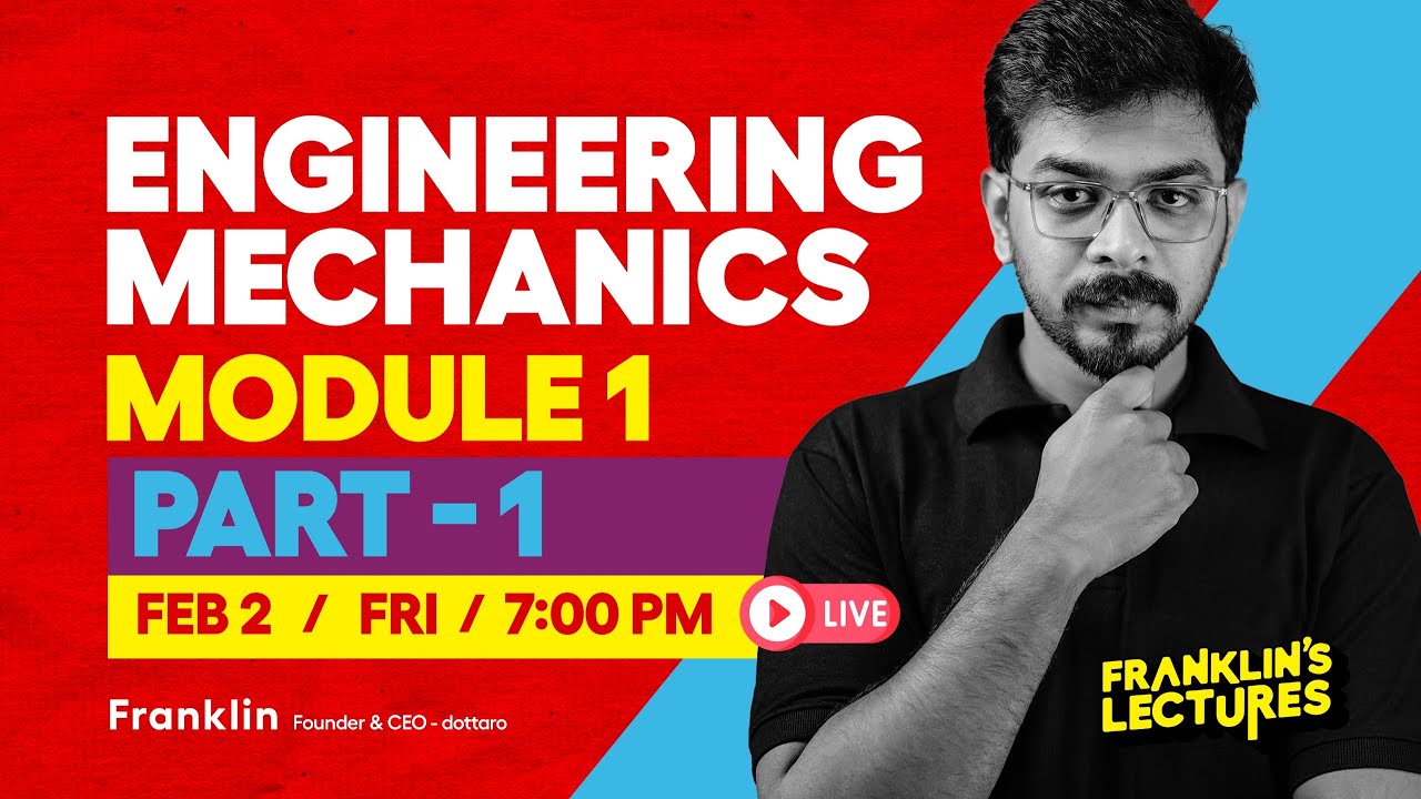 S2 Engineering Mechanics Module 1 KTU B Tech 2024 Exam Franklin's