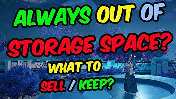 [PSO2:NGS] Inventory and Storage Management Tips!