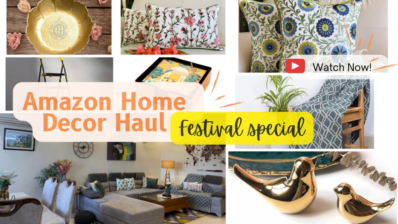 Festive *Amazon* Home Decor Haul 🔥 Festival Look of Living Room 💯