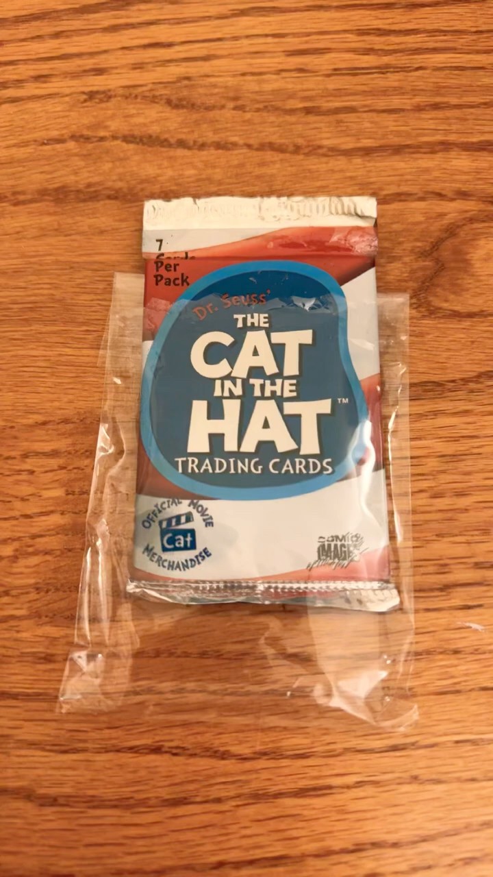Opening a 2003 Cat in the Hat Trading Card Pack (Found at Barnacle