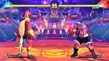 Sparta Gill vs Balrog (Hardest AI) - Street Fighter V