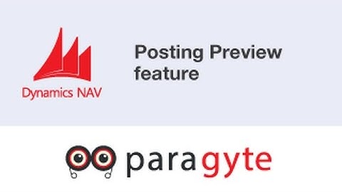 Dynamics NAV Tutorial: Posting Preview feature in NAV 2016