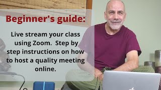 Basic tutorial:  How to host your first class or meeting on Zoom.