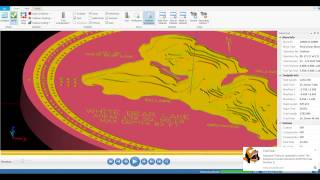 Cribbage Board A custom designed 3D rendering of a cribbage board and a step down topographic map of White Bear Lake built in MasterCam.