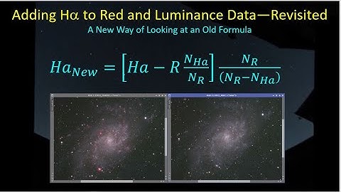 Adding Ha to Red or Luminance Data