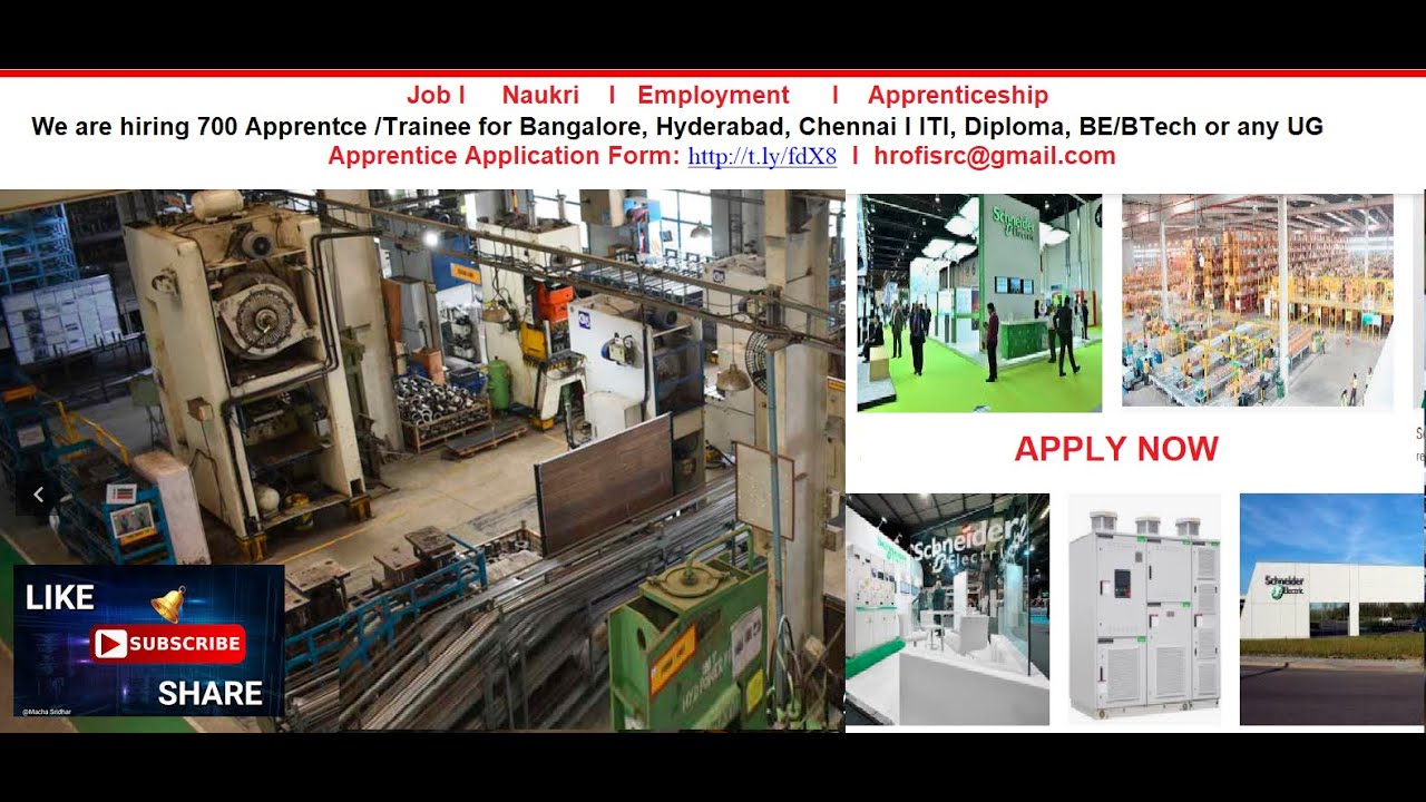 Job I Naukri I Employment with Schneider Electric Hiring 700