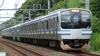 JRE217系Y-2編成 4458F 快速 東京行き JR総武本線 都賀～東千葉 区間