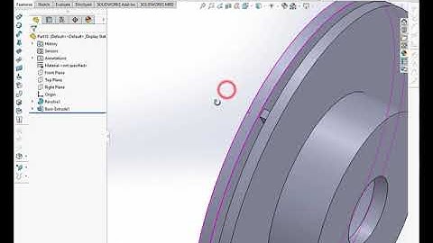 Solidworks Brake Disc (Sample 3)
