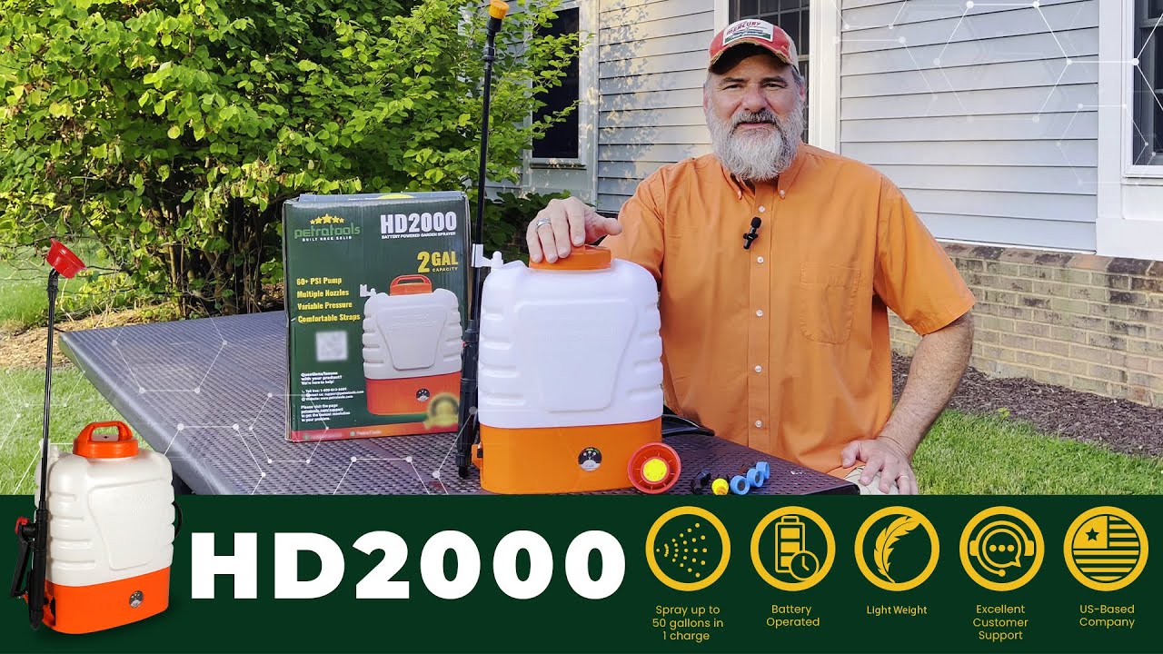 HD2000 2 Gallon Battery Powered Backpack Sprayer Starter Guide Best