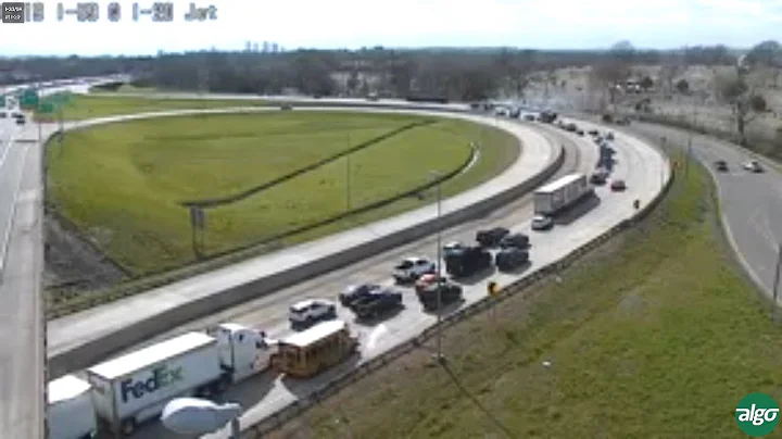 Overturned vehicle shuts down I-59 at I-20 in Birmingham