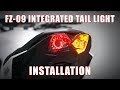 How to install a Programmable Integrated Tail light on a 17-20 Yamaha FZ-09 by TST Industries