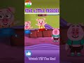 Five Little Piggies Jumping on the Bed | Nursery Rhymes #shorts