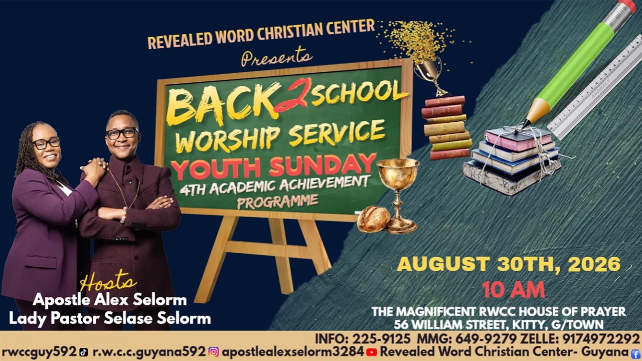 WELCOME TO OUR BACK 2 SCHOOL YOUTH SUNDAY SERVICE!!!