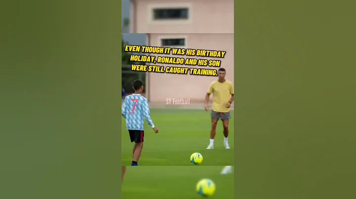 Ronaldo caught training his son on his birthday💪🏽 #shorts || @crisdsan0077 X SY Football