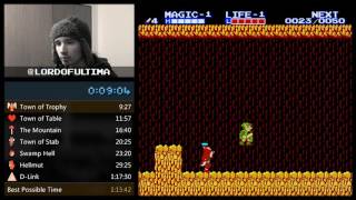 Zelda II Speedrun | 100% All Keys 1CC (1:16:59)