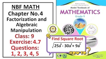 Math Class 9 (NBF) Exercise 4.7 Question 1, 2, 3, 4, 5  complete solution   -   (FBISE)