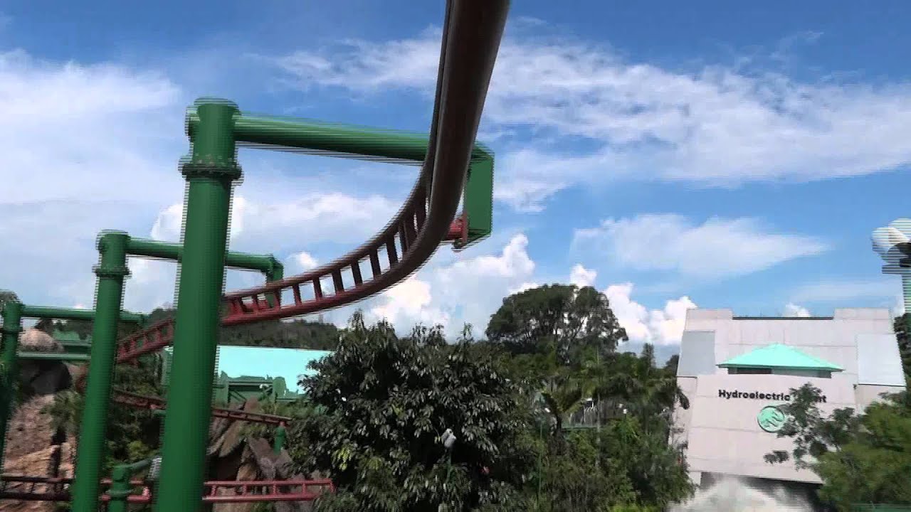 Bird's eye view of Jurassic Park Universal Studios Singapore YouTube