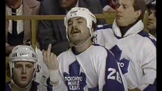 Borje Salming 1986 Toronto Maple Leafs Game #3 Norris Division Semi-Finals