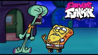 SQUIDWARD VS SPONGEBOB!! | FNF SHOWCASE | SQUIDWARD TRICKY MOD